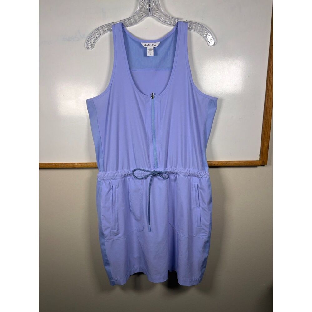 Athleta Periwinkle Half-Zip Sleeveless dress, Size 10
